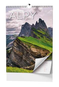Nástěnný kalendář 2026 Alpy