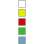 Etikety na pořadače S&K Label - mix barev, 192 x 61 mm, 400 ks