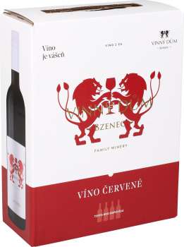Červené víno Modrý portugal - suché, bag in box,3 l