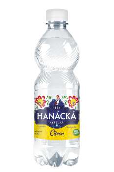 Ochucená voda Hanácká kyselka - citron, perlivá, 12x 0,5 l