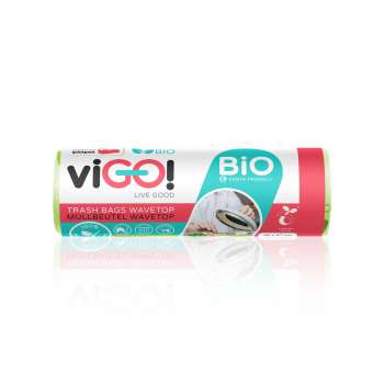 Pytle na odpad viGO! - Bio, 35 l, 16 mic, 10 ks, zelené