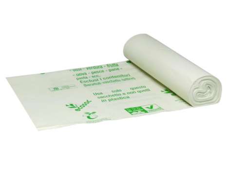 Pytle na odpad – bio, 100% kompostovatelné, 120 l, 24 mic, 25 ks, bílé