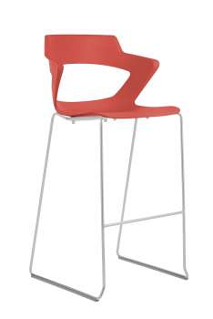 Barová židle Aoki Bar - cihlově červená