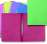 Papírové rychlovazače HIT Office - A4, mix barev, 100 ks