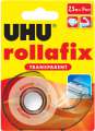 Lepicí páska UHU Rollafix s odvíječem – transparentní, 19 mm x 7,5 m