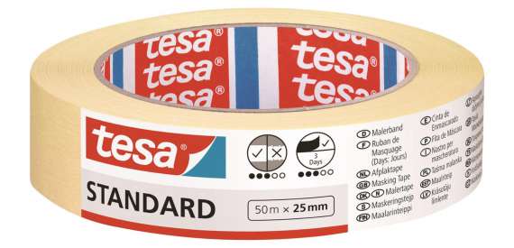 Krepová páska Tesa Standard- 25 mm x 50 m