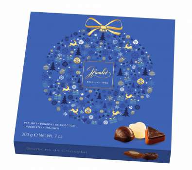 Čokoládové pralinky, modré, 200 g