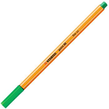 Liner STABILO point 88 - 0,4 mm, zelený, 10 ks