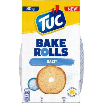 Slané krekry Tuc Bake Rolls - solené, 80 g