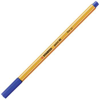 Liner STABILO point 88 - 0,4 mm, modrý, 10 ks