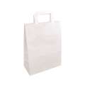 Papírová taška - 22 x 10 x 28 cm, bílá, ks