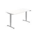 Psací stůl Hobis Motion RUN MSR 3M 1600 - bílý/šedý