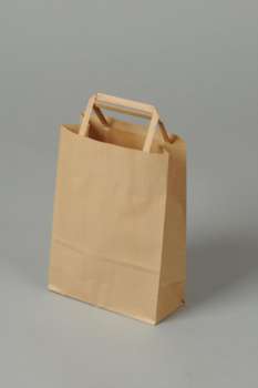 Papírová taška hnědá - 45 x 17 x 48 cm, ploché ucho, 1 ks