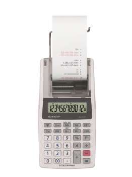Kalkulačka s tiskem Sharp EL1611V - 12 míst, dvoubarevný tisk, bílá