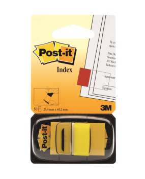 Samolepící záložky Post-it® - 25,4 x 43,2 mm, žluté