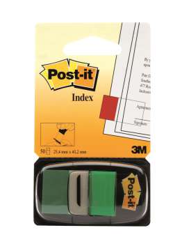 Samolepící záložky Post-it® - 25,4 x 43,2 mm, zelené