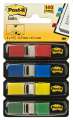 Záložky Post-it v zásobníku, 11,9 x 43,2 mm, 4 barvy