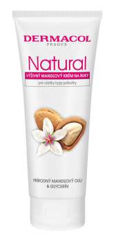 Krém na ruce Dermacol - Natural, vyživující, mandlový, 100 ml