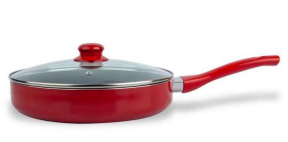 Hluboká pánev s poklicí KITCHISIMO ROSSO 28cm
