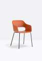 Konferenční židle Babila 2735 - s područkami, oranžová
