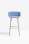 Barová židle Babila 2758/2 - vysoká, s područkami, modrá