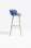 Barová židle Babila 2758/2 - vysoká, s područkami, modrá