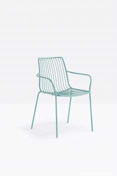 Jídelní židle Nolita 3656 - vysoká, s područkami, tyrkysová