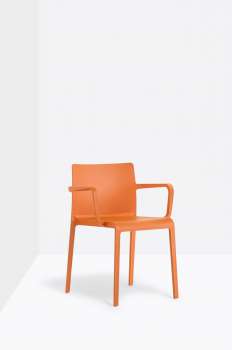 Jídelní židle Volt 675 - s područkami, oranžová