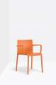 Jídelní židle Volt 675 - s područkami, oranžová