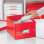 Krabice Click & Store Leitz WOW - A5, červená