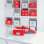 Krabice Click & Store Leitz WOW - M, červená