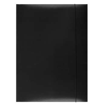 Papírové desky s gumičkou - A4, černé, 1 ks