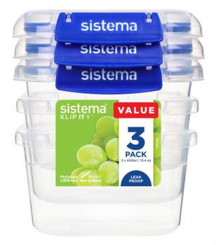 Krabička na potraviny sada 3 ks 400 ml