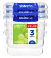 Krabička na potraviny sada 3 ks 400 ml