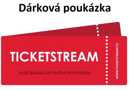 DÁREK: Dárková poukázka TICKETSTREAM 300 Kč