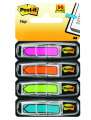 Samolepící záložky Post-it® "šipky" - mix neonových barev, 4 ks