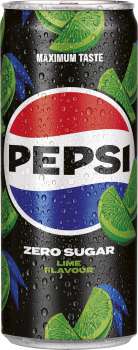 Pepsi Zero Sugar Lime - plech, 24x 0,33l