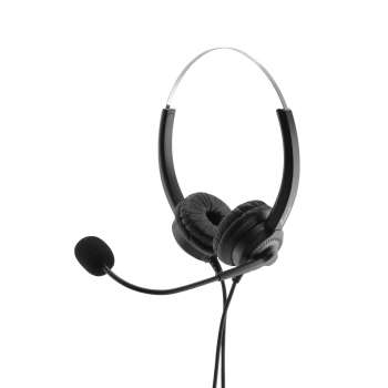 Sluchátka s mikrofonem MediaRange - USB-A, stereo, černé