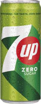 7UP Zero Sugar - plech, 24x 0,33l