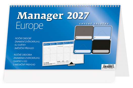 Stolní kalendář 2027 Manager Europe