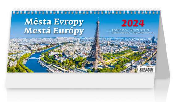Stolní kalendář 2024 Města Evropy