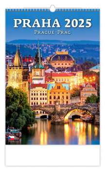 Nástěnný kalendář 2025 Praha