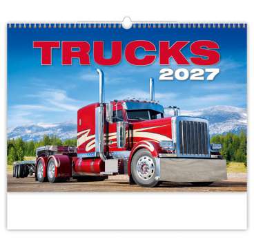 Nástěnný kalendář 2027 Trucks