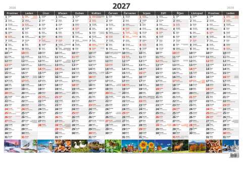 Plánovací roční mapa 2027 - A1, obrázková