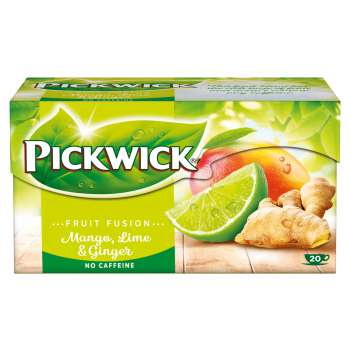 Ovocný čaj Pickwick - mango, limeta a zázvor, 20x 1,75 g