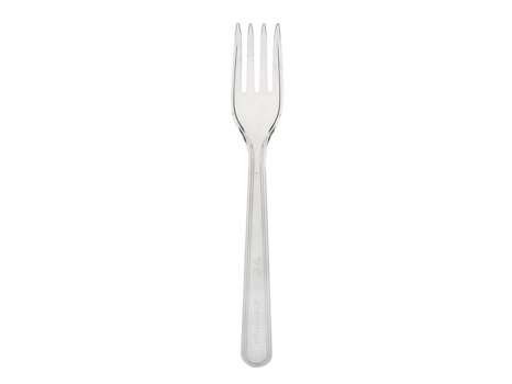 Vidličky jídelní Venice - Reuse - 18 cm, transparentní, 50 ks