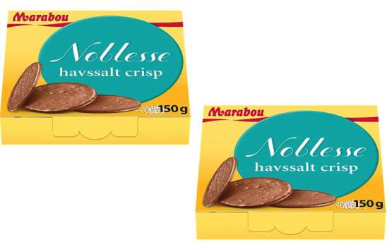 Výběrové čokoládové plátky s mořskou solí MARABOU Noblesse
