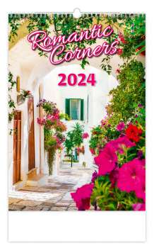 Nástěnný kalendář 2024 Romantic Corners