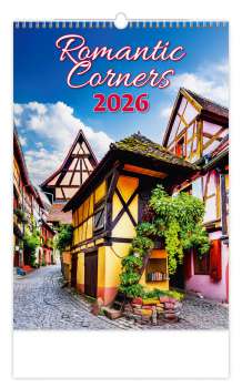 Nástěnný kalendář 2026 Romantic Corners