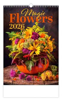 Nástěnný kalendář 2026 Magic Flowers